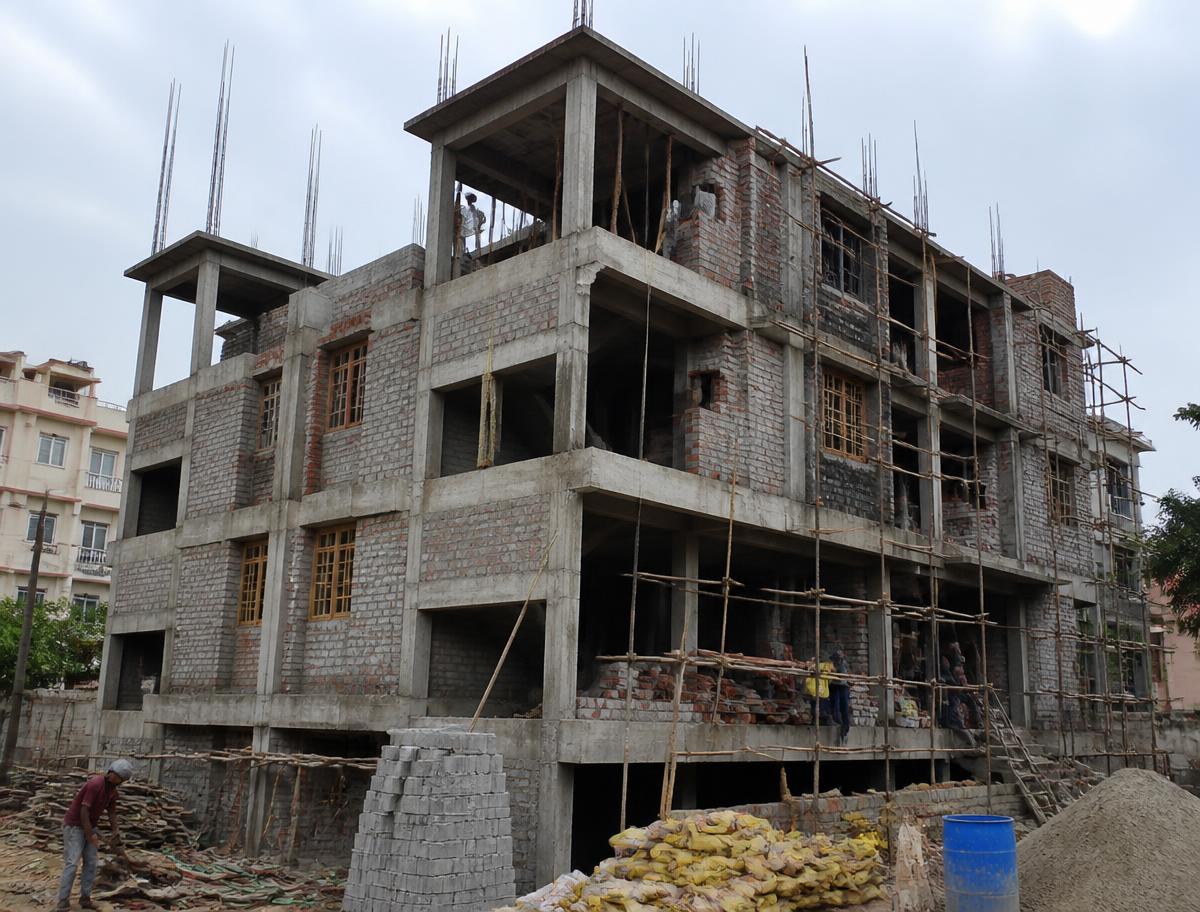 New Building Construction by SRR Contractors in Bengaluru